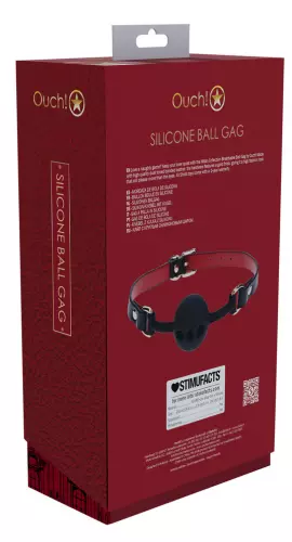 Kugelknebel Milan 41mm Schwarz und Rot – 3/4