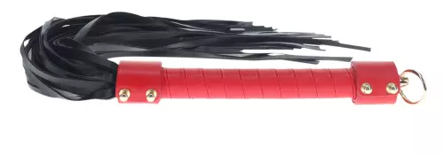Peitsche Milan 54cm Schwarz und Rot – 1/3
