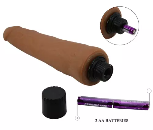 Vibrierender Dildo Alfredo 21 x 5,5 cm Braun – 6/7