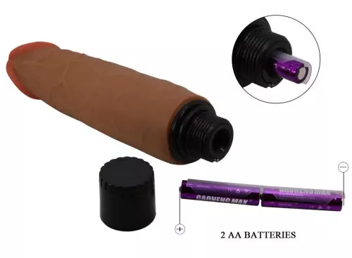 Vibrator Dildo Waldorf 17.5 x 4.2cm Braun – 4/6