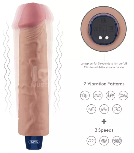 Vibrator Dildo Softee 21 x 5cm Hautfarben – 8/14