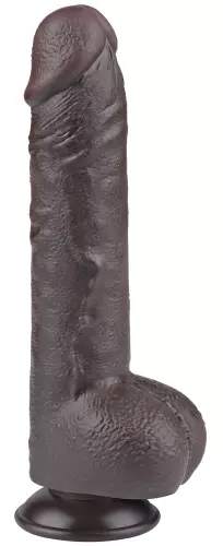 Dildo mit Hodensack Sliding Skin 18 x 4.7cm Schwarz – 3/12