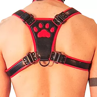 Harness Puppy Harness Schwarz-Rot – 2/5