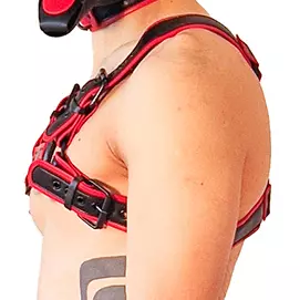 Harness Puppy Harness Schwarz-Rot – 3/5