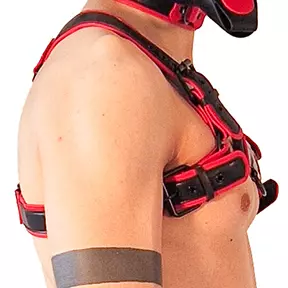 Harness Puppy Harness Schwarz-Rot – 4/5