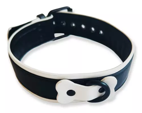 Halsband Puppy Collar Schwarz-Weiß – 1/3