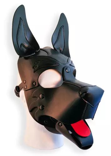 Welpen-Kopfhaube Schwarz – 1/5