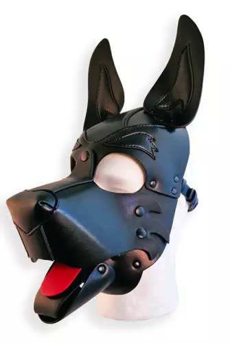 Welpen-Kopfhaube Schwarz – 4/5
