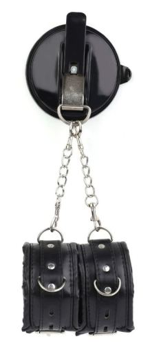 Menottes avec Ventouse Strongcup Noires