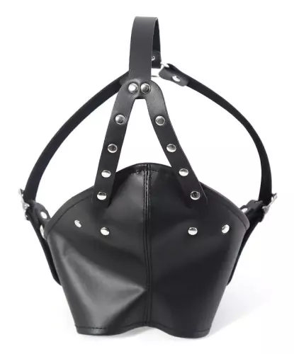 Maske mit Kugelknebel Gagown Schwarz – 1/6