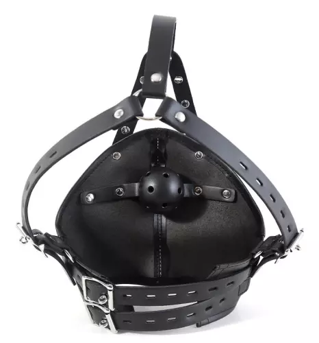 Maske mit Kugelknebel Gagown Schwarz – 2/6