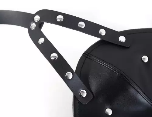 Maske mit Kugelknebel Gagown Schwarz – 6/6