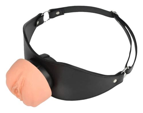 Knebel mit Masturbator Pussy-Öffnung Pushity 30 mm