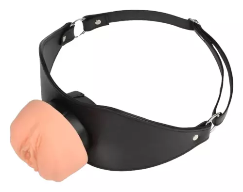 Knebel mit Masturbator Pussy-Öffnung Pushity 30 mm – 1/7