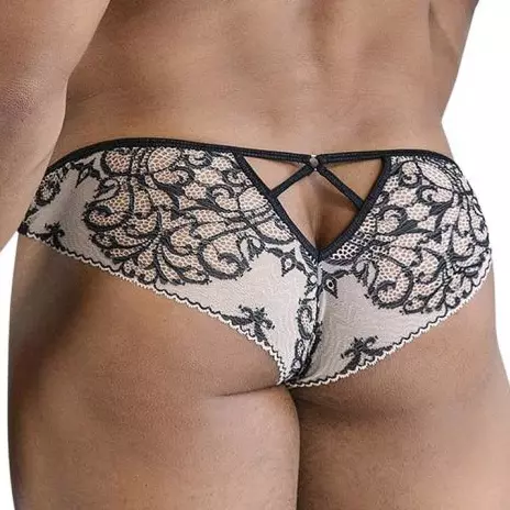 Sexy Slip Farellia Schwarz-Hautfarben – 2/7