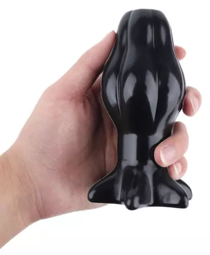 Tunnel-Plug Starass Schwarz L 10 x 6cm – 3/4