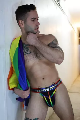 String Pure Pride Schwarz-Rainbow – 3/10
