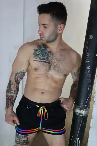 Shorts Pure Pride Schwarz-Rainbow – 4/6