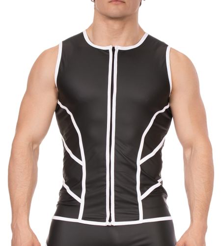 Veste sans manche Robin Noir-Blanc
