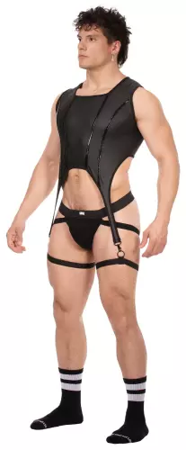 Strumpfhalter-Bustier Milos Schwarz – 3/4
