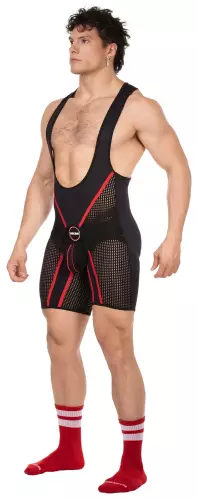 Body Backless Krish Schwarz-Rot – 3/4