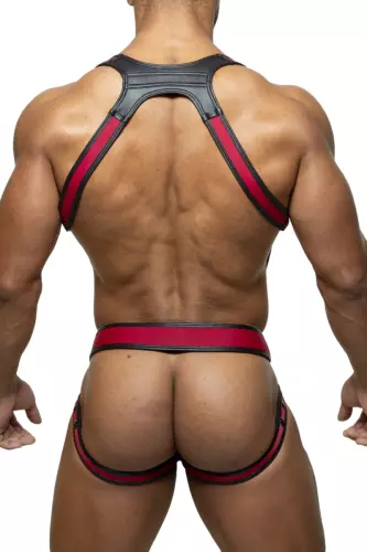 Jockstrap-Harness-Set TITANO Schwarz-Bordeaux – 2/3