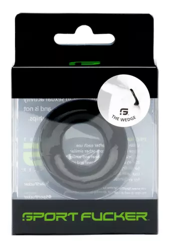 Wedge Cockring Schwarz – 3/4