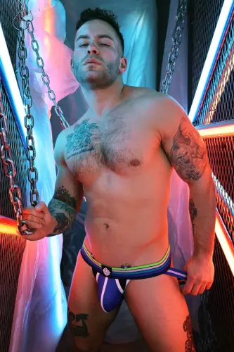 Retro Remix Jockstrap Blau – 3/9
