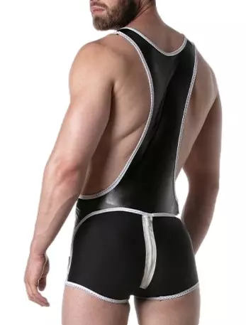 Body Singlet BRUT Schwarz-Weiß – 2/4