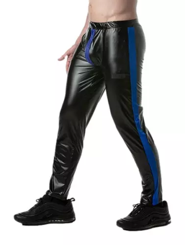 Hose mit Reißverschluss Brut Schwarz-Blau – 1/2