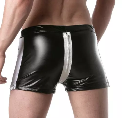 Short mit Reißverschluss BRUT Schwarz-Weiß – 2/4