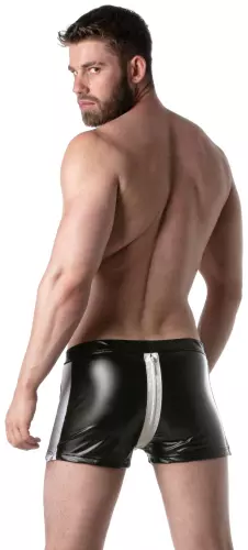 Short mit Reißverschluss BRUT Schwarz-Weiß – 4/4