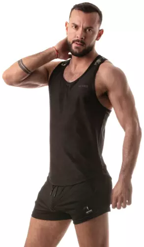 Tanktop CAMO RACER Schwarz – 3/4