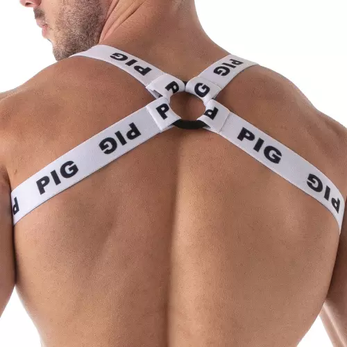 Elastisches Harness ID PIG Weiß – 2/5