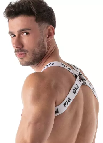 Elastisches Harness ID PIG Weiß – 3/5