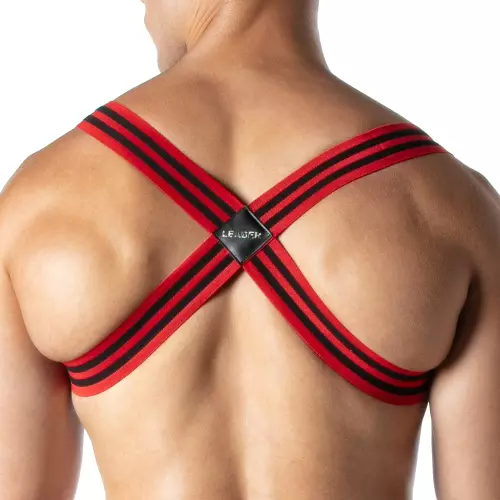 Elastischer Harness LOADED Schwarz-Rot – 2/4