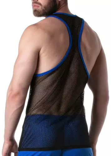 Netz-Tanktop TANK TOP Schwarz-Blau – 2/5