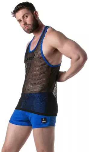 Netz-Tanktop TANK TOP Schwarz-Blau – 3/5