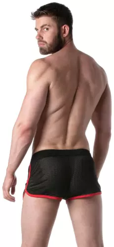 Netz-Shorts LOADED Schwarz-Rot – 4/4