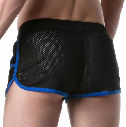 Netz-Shorts LOADED Schwarz-Blau – 2/4