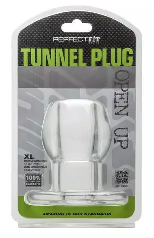 Ass Tunnel Plug Silikon Transparent Extra-Large 9 x 7 cm – 2/9