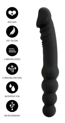 Doppel-Vibro-Dildo Dick'n Balls 23 x 4cm – 6/6