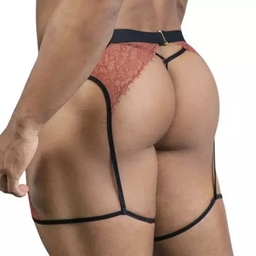 String und Strumpfhalter Moreyo Terracotta – 2/7