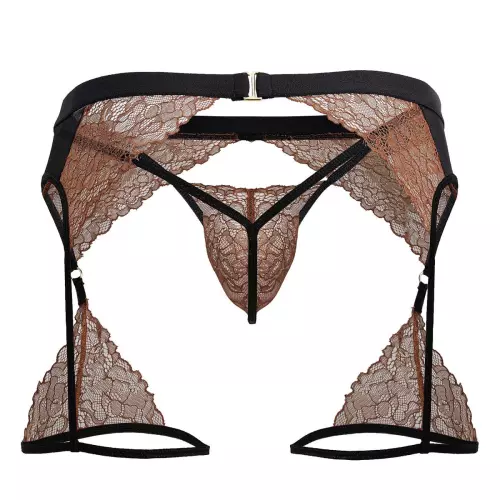 String und Strumpfhalter Moreyo Terracotta – 6/7