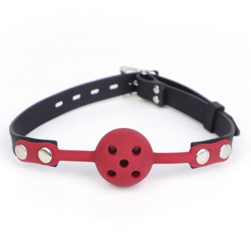 Bâillon Boule Percée Breathfive 40mm Bordeaux