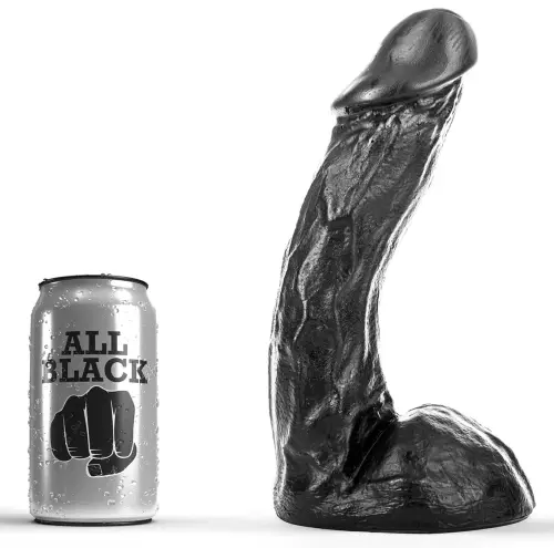 Dildo AB64 Dave All Black 19 x 5cm – 1/6