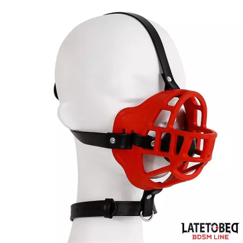 Maulkorb mit Kugelknebel Muzzgag Rot – 1/11