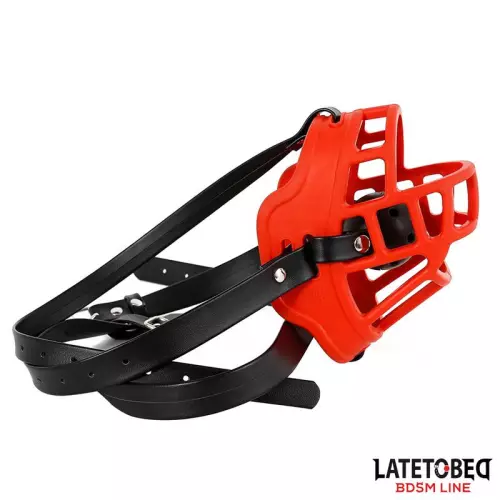 Maulkorb mit Kugelknebel Muzzgag Rot – 7/11