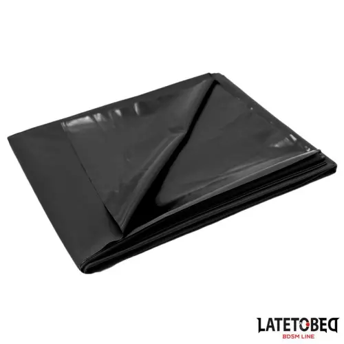 PVC-Plane 220 x 130 cm Schwarz – 1/3