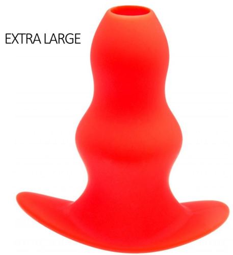 Tunnel-Plug Stretch Rot Extra Large 16 x 7,5cm